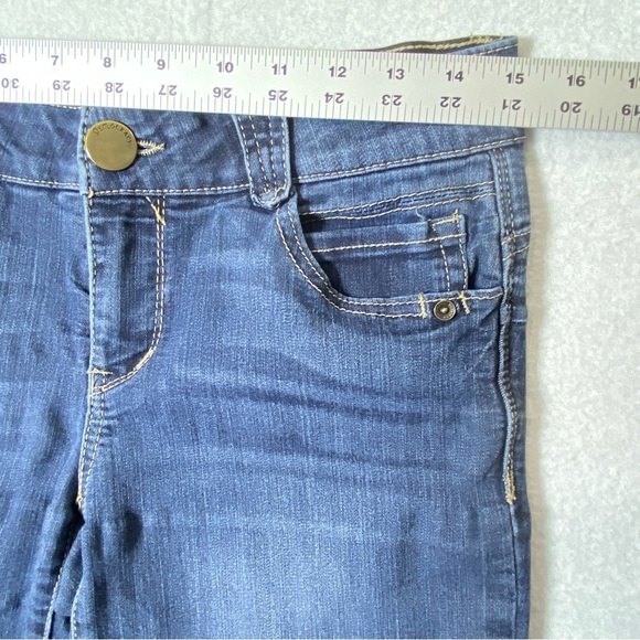 Democracy Jegging Jeans Womens 6 Blue Ab Solution Cropped Low Rise Stretch Denim - Picture 12 of 14